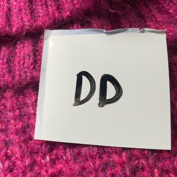 OLD NAVY Pullover Turtleneck Chunky Knit Sweater Women XXL Hot Pink Wool Blend - Picture 8 of 8